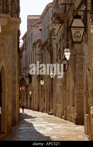 Ulica od Puca, une rue de Dubrovnik, Croatie Banque D'Images