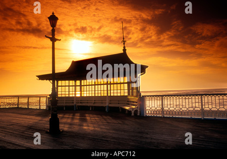 St Anne's pier contre jour ; ; ; Angleterre ; lancashire uk ; Banque D'Images