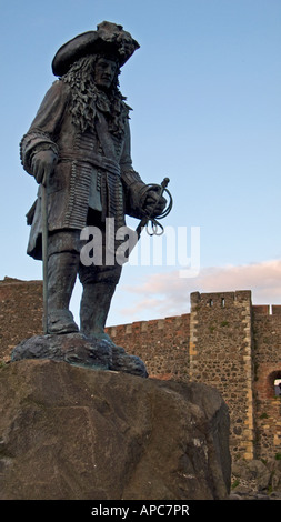 Statue du Roi Guillaume III d'Orange, Carrickfergus, N. Irlande Banque D'Images
