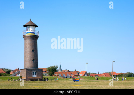 Phare, Juist, les Frisons de l'Est, Allemagne Banque D'Images