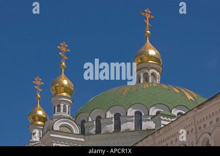 UKRAINE Kiev Kiev Percherska Lavra monastère orthodoxe d'origine 1051 grottes Saint Antoine 19ème église Théodose C Banque D'Images