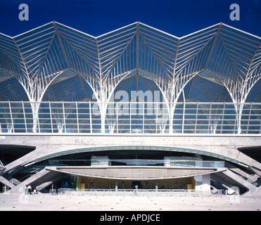 Gare Oriente, Lisbonne, Portugal, 1993 - 1998. Architecte : Santiago Calatrava Banque D'Images