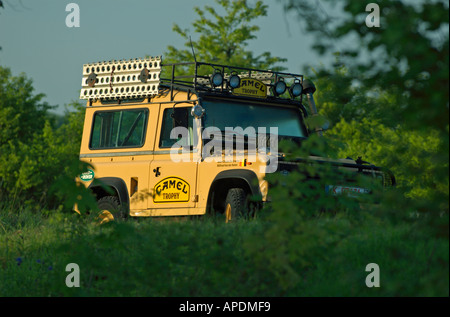 Camel Trophy 1985 d'origine Land Rover Defender 90 Banque D'Images