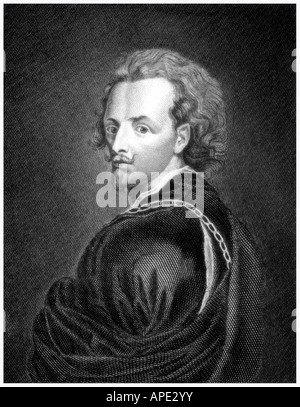 Anthony Van Dyck, 22.3.1599 - 9.12.1641, peintre flamand, portrait, gravure, Allemagne, 19e siècle, l'artiste n'a pas d'auteur pour être effacé Banque D'Images