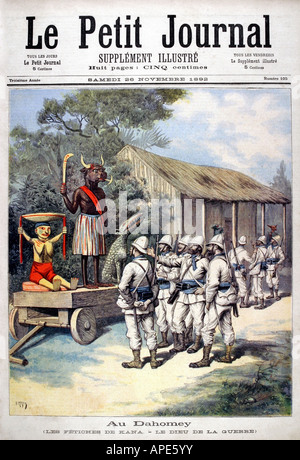 Presse/médias, magazines, 'le petit Journal', Paris, 3. Volume, numéro 105, supplément illustré, samedi 26 novembre 1892, titre, 'In Dahomey', , Banque D'Images