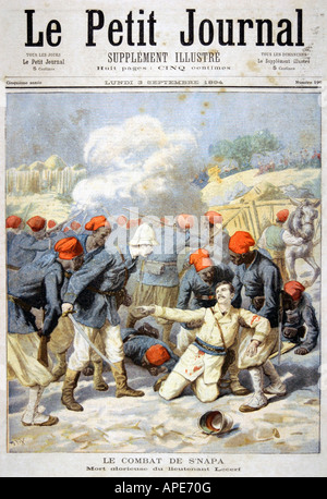 Presse/médias, magazines, 'le petit Journal', Paris, 5. Volume, numéro 198, supplément illustré, lundi 3 septembre 1894, titre, 'la bataille de SS Napa', historique, magazine, illustration, France, troisième République, , Banque D'Images