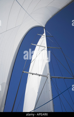 Voiles sur Wavedancer Low Isles près de Port Douglas North Queensland Australie Banque D'Images