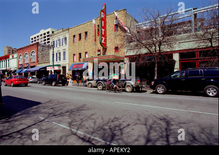 La 6ème rue Austin Texas Le Ritz Bar blender Banque D'Images