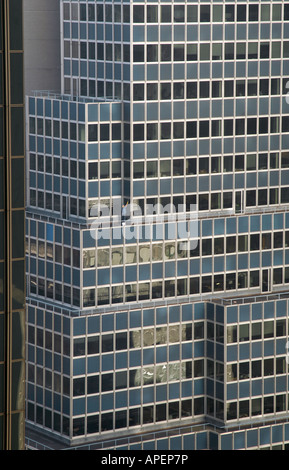 Rondelle de fenêtre à l'élaboration d'un nouveau gratte-ciel de la ville de New York Banque D'Images