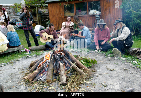 À parti de mariage humaniste à Glastonbury Somerset England UK GO Banque D'Images