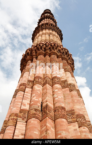 Le plus grand complexe de Qutb Minar Delhi Inde Banque D'Images