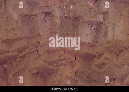 Échantillon minéral Fluorite Close-up - In Coahulla - Mexique Banque D'Images