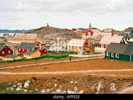 Le Groenland, capitale de Nuuk, Groenland sud ouest Banque D'Images