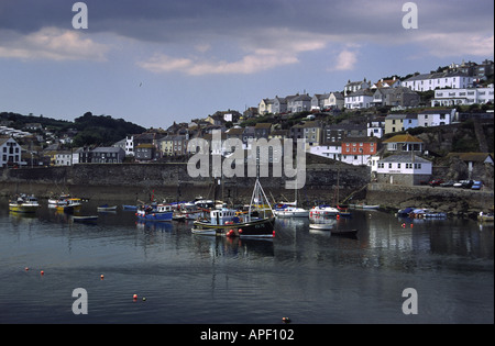 Vue panoramique de Mevagissey Cornwall Angleterre avant-port Banque D'Images