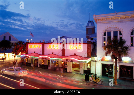 Sloppy Joe s Bar historique sur Duval Street Key West Florida Banque D'Images