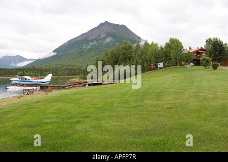 Port alsworth en Alaska lake clark national park Banque D'Images