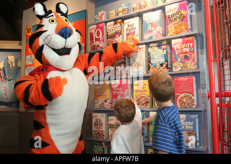 Michigan Battle Creek,Cereal City USA,Kellogg's,Tony Tiger,MI051020051 Banque D'Images