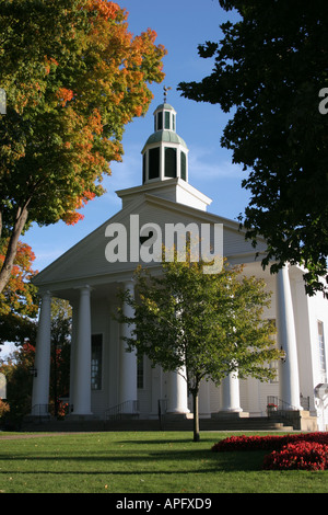 Michigan Holland, Église chrétienne réformée de la neuvième rue, construite, construite en 1856, style grec de renouveau, automne, MI051020112 Banque D'Images