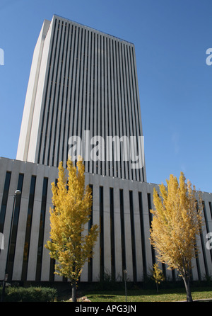 LDS church office building Salt Lake City en automne Octobre 2007 Banque D'Images