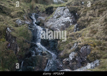 Cascade Glenaan en hiver Banque D'Images