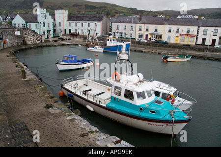 Carnlough port du village au coeur de la glens. Banque D'Images