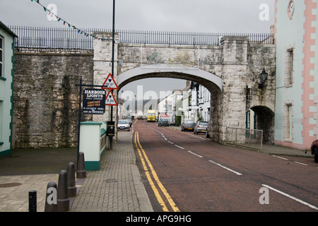 Carnlough village au coeur de la glens. Banque D'Images