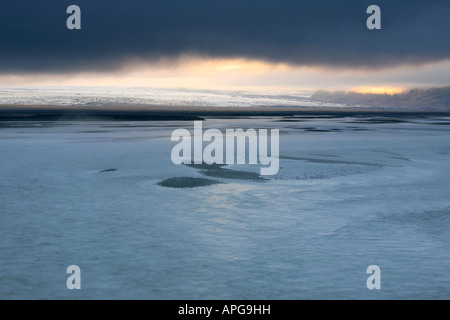 Skeidararjökull Skeidararsandur Islande Vatnajökull voyage paysage nature Banque D'Images
