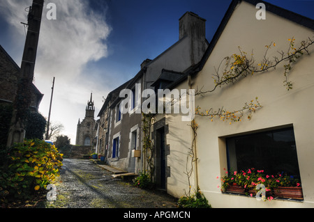 Chemin sainte, l'église Sainte-Catherine, Côtes d'Armor, Bretagne, France Banque D'Images