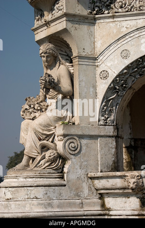 Fontaine Flora est un site important au sud de Mumbai, Inde Banque D'Images