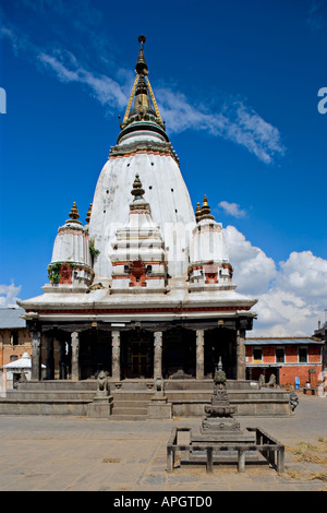 Style Shikara temple à Bungamati dans le sud de la vallée de Katmandou au Népal Banque D'Images