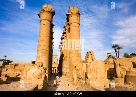 Le temple de Louxor en Égypte Banque D'Images