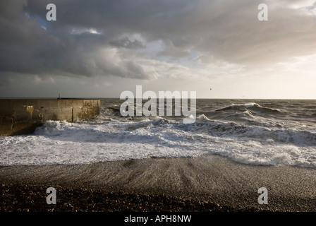 Manche de tempête de vent de tempête de grêle Banque D'Images