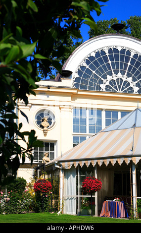 Le restaurant Belvedere dans l'Orangerie dans le parc Lazienki Varsovie Pologne Banque D'Images