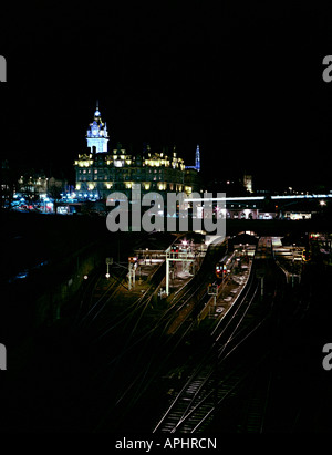La gare d'Édimbourg en 1997 Banque D'Images