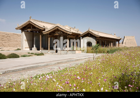 Jiayuguan 14e siècle fort Ming, sur la Route de la soie en Chine. Le Gansu Provence Banque D'Images