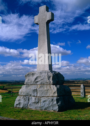 Champ de bataille Flodden Memorial, près de Branxton, Northumberland Banque D'Images