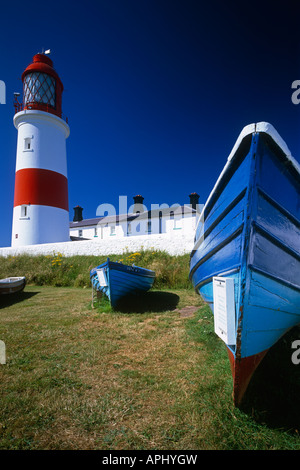 Un matin tôt tourné de Souter phare, Whitburn, Tyne et Wear Banque D'Images