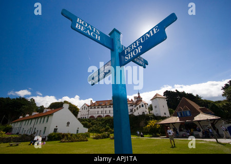 Le monastère sur l'île de Caldey en Galles Pembrokeshire Banque D'Images