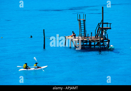 Isla Mujeres Playa Garrafón Natural Park Riviera Maya Cancun Mexique Banque D'Images