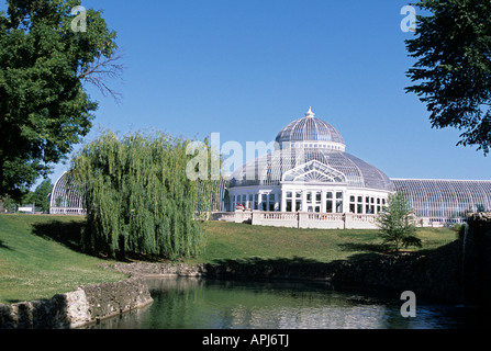 La MARJORIE MCNEELY CONSERVATORY À COMO PARK, ST. PAUL, Minnesota, États-Unis Banque D'Images