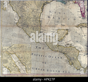 Carte de l'Amérique du Nord Page 3 sur 4, 1763 Banque D'Images