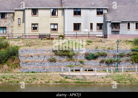 Appartements nouvellement construit en terrasses et de cottages à Pembroke au Pays de Galles Banque D'Images