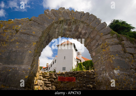 Le monastère sur l'île de Caldey en Galles Pembrokeshire Banque D'Images