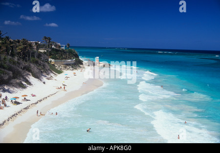 Crane Beach, St Philippe, La Barbade Banque D'Images