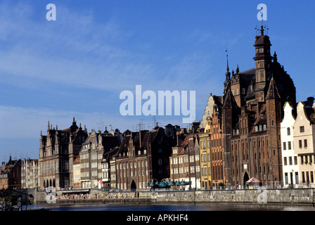 La ville polonaise de Gdansk Pologne Ville Harbour Port Histoire Banque D'Images