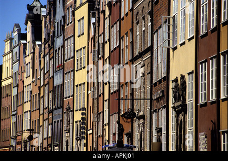 La ville polonaise de Gdansk Pologne Ville Harbour Port Histoire Banque D'Images
