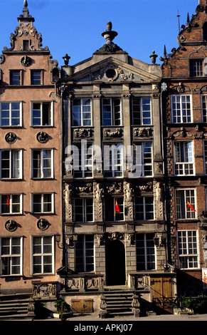 La ville polonaise de Gdansk Pologne Ville Harbour Port Histoire Banque D'Images
