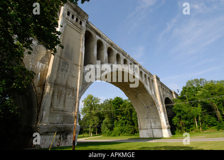 Les quatre gros pont est situé dans le comté de Shelby à Sidney en Ohio Banque D'Images