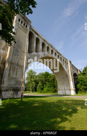 Les quatre gros pont est situé dans le comté de Shelby à Sidney en Ohio Banque D'Images