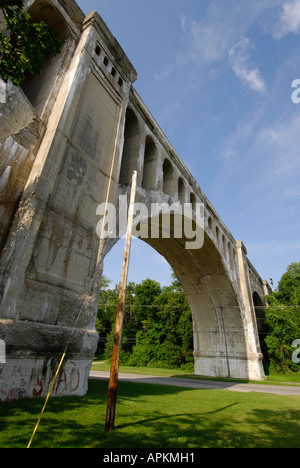 Les quatre gros pont est situé dans le comté de Shelby à Sidney en Ohio Banque D'Images